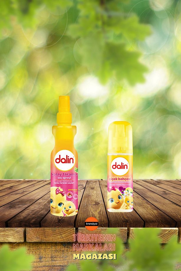 Badem Yağlı Kolay Saç Tarama Spreyi 200 Ml + Çiçek Bahçesi Dalini Kolonya 150 Ml - 3