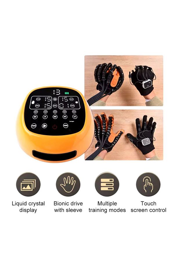 Kendi kendine eğitim veren Rehabilitasyon Robotu Eldiveni, Parmak Eğitimi L BEDEN Sağ EL - 4