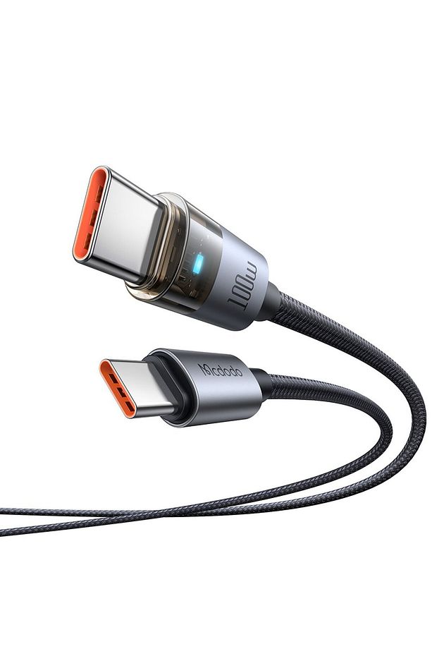 CA-5580 C TO C 100W 1.2M ŞEFFAF KABLO VE ŞARJ IŞIĞI - 3