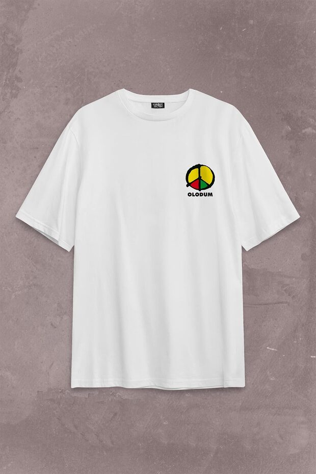 Michael Jackson Olodum They Don't Care Back Front Printed Oversize T-Shirt Unisex T-shirt