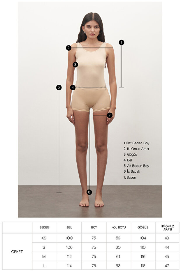 Kadın Siyah Special Edition Oversize Ceket - 7