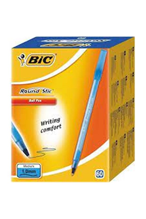 Bic ROUND STICK MEDIUM TÜKENMEZ KALEM MAVİ