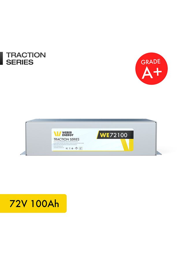 72V 100Ah LiFePO4 Traction Series Bluetooth'lu Lityum Demir Fosfat Aküuyumlu - 1