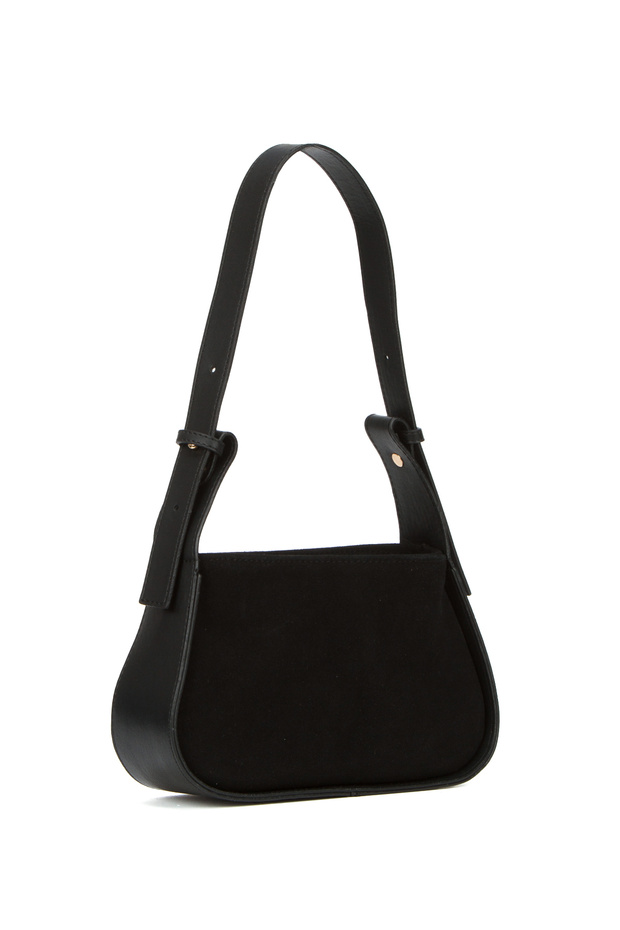 Women's Oppo Suede Tan Baguette Bag