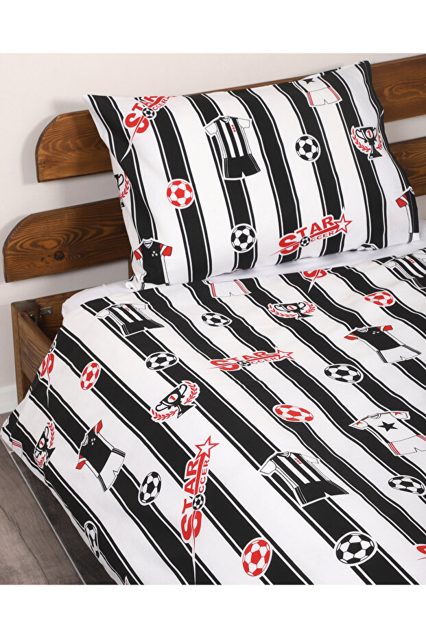 Single (Young) Fan Cotton Duvet Cover Set (Pillowcase + Quilt Cover)
