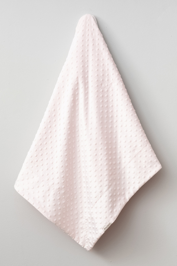 Plush Double Layer Chickpea Embossed Baby Blanket - 100x120 cm