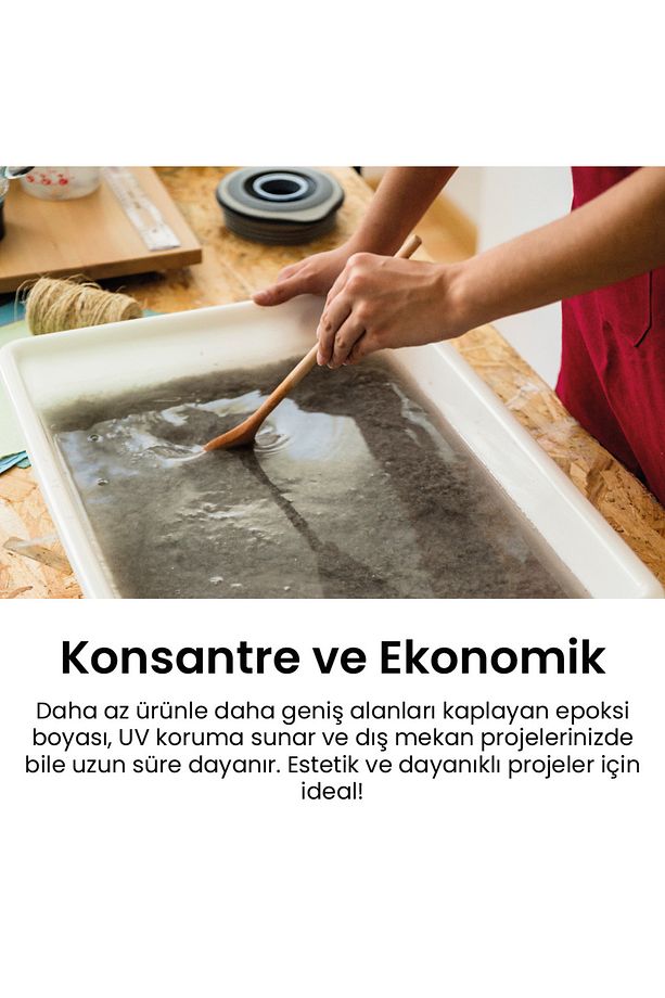 Siyah Sıvı Epoksi Pigmenti Parlak Örtücü Renkler 10 ml Yüksek Yoğunluk - 2