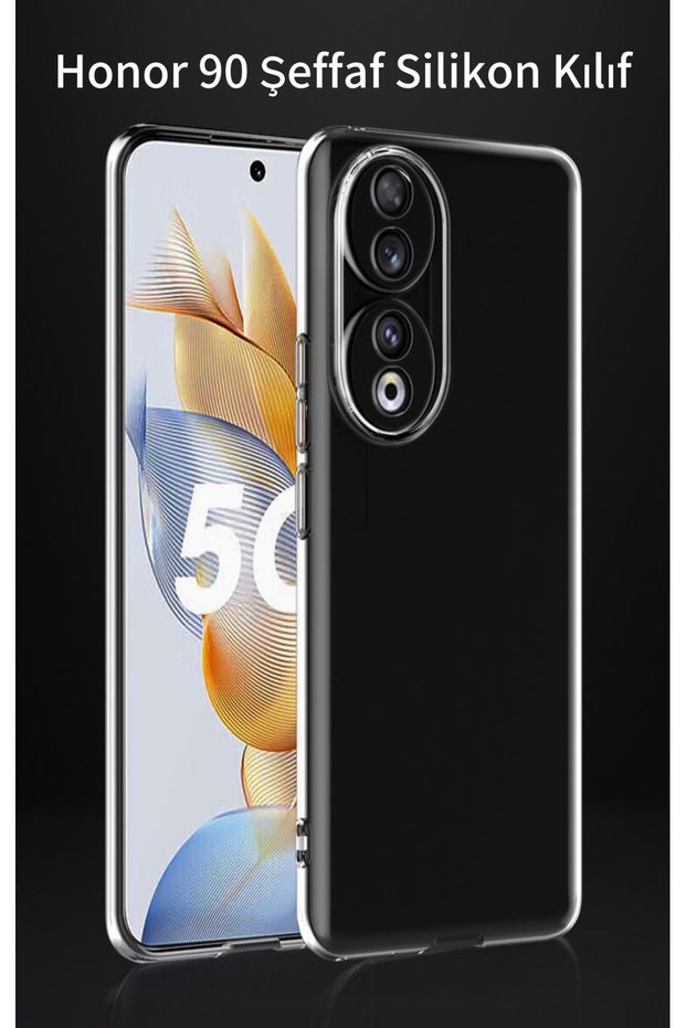 Honor 90 Tpu Compatible Transparent Soft Silicone Case Does Not Fade or Yellow over Time