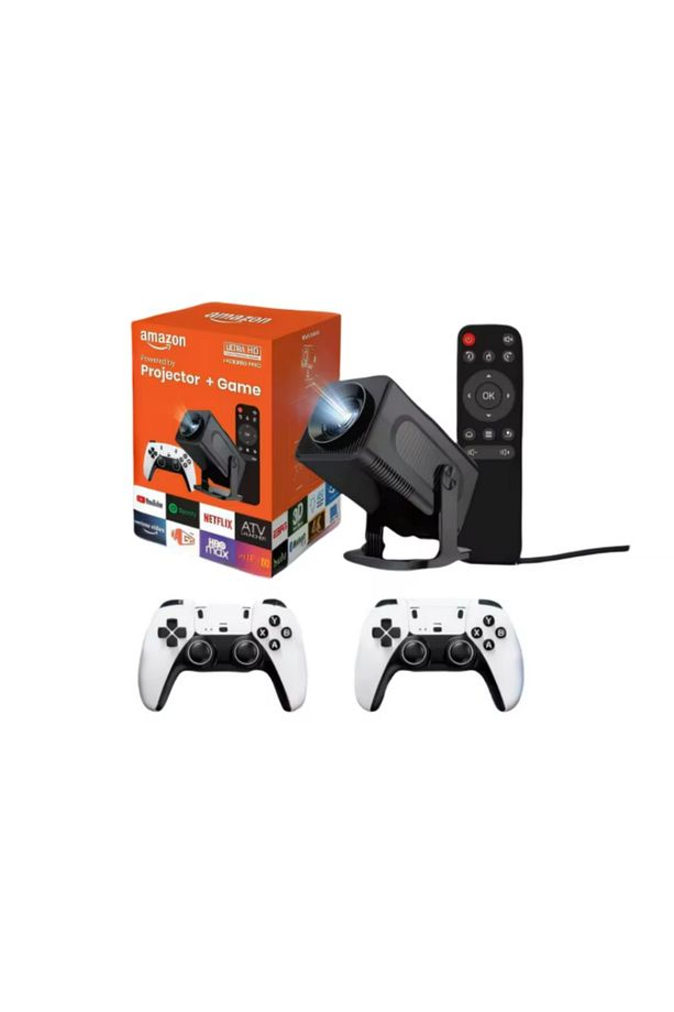 Omik HCS350 Retro video oyun konsolları El Oyun Konsolu WIFI Taşınabilir Akıllı Projektör ÇİFT KOLU - 1