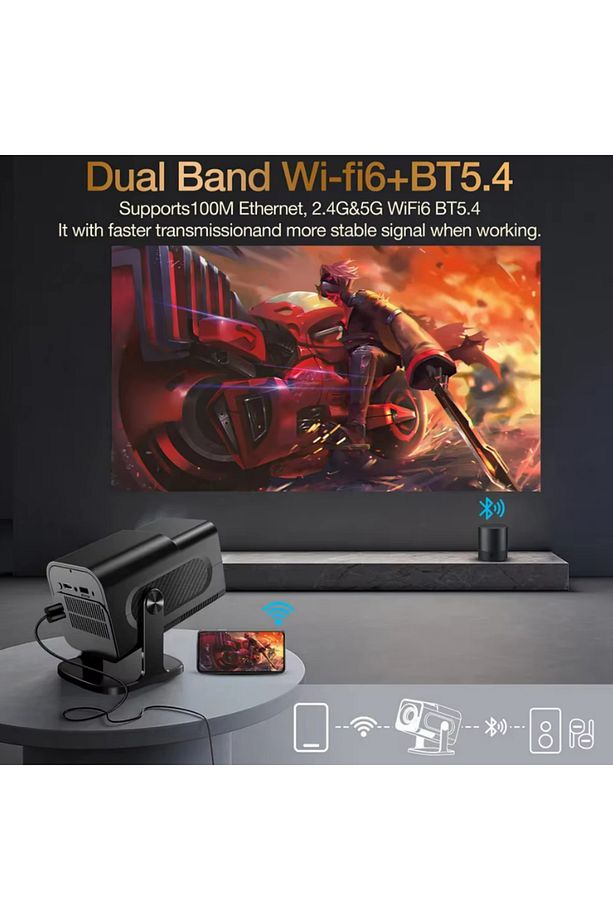 Omik HCS350 Retro video oyun konsolları El Oyun Konsolu WIFI Taşınabilir Akıllı Projektör ÇİFT KOLU - 4