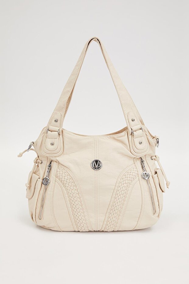 حقيبة كتف بنمط كريمي - 2