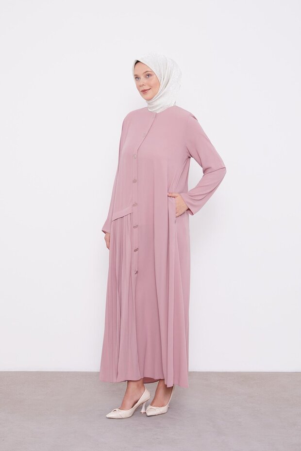 Powder Pleat Detailed Ferace