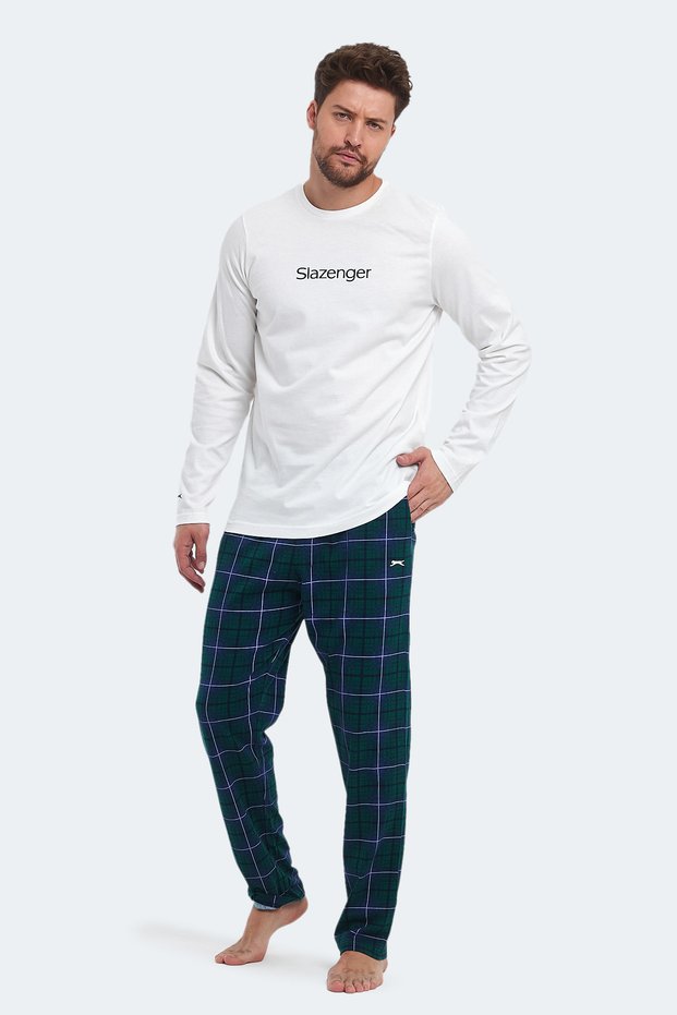 Patrick in White Men's Pajamas