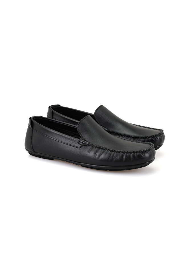 Isaac Black Men's Leather Loafer