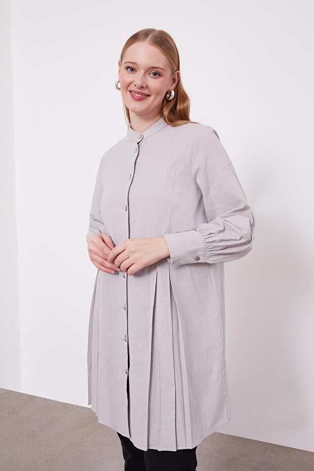 Taş Piliseli Melanj Gömlek - 4