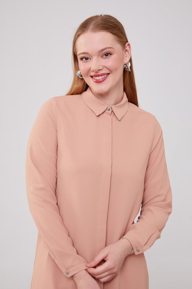 Somon Şifon Tunik - 3