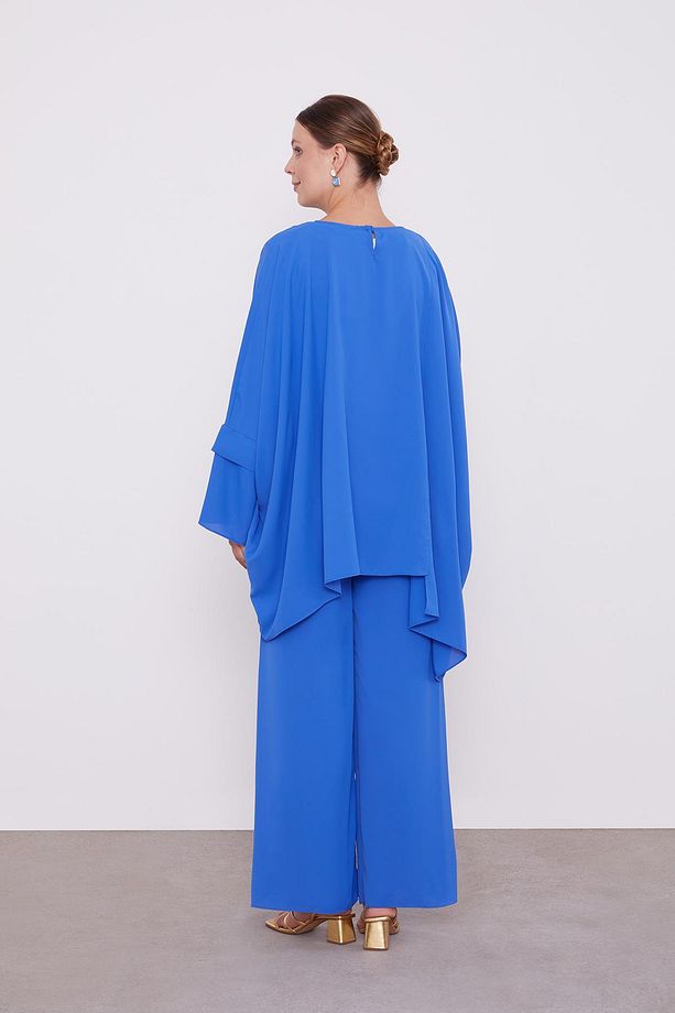Saks Taş İşlemeli Tunik Takım - 7