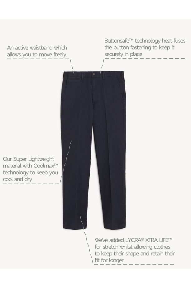 Regular Fit Hafif Dokulu Chino Pantolon - 5