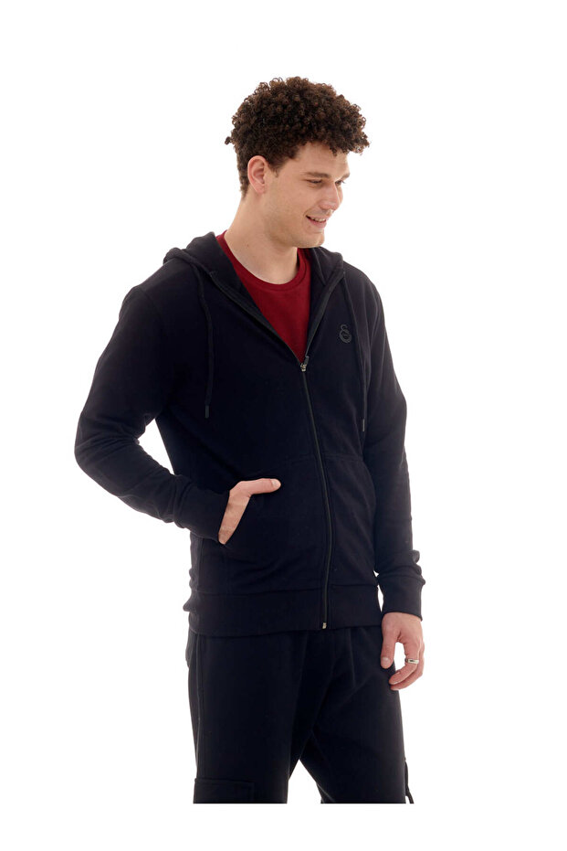 Men's Basic Zippered Sweatshirt E221235 - 5