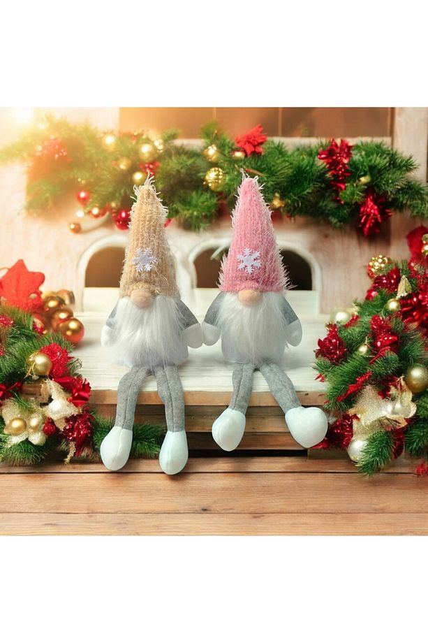 2 Adet 16 Cm Yılbaşı Şans Cücesi Iskandinav Elf Cücesi T80 Gnome - 1