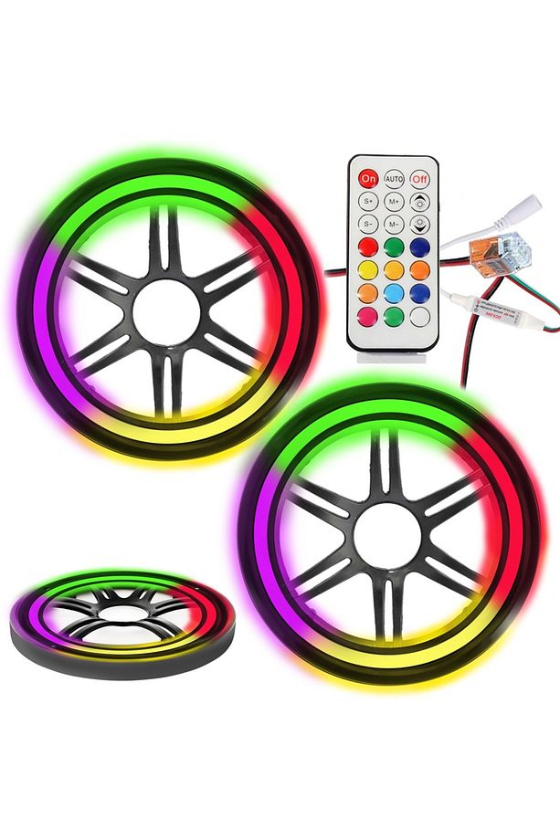Pixel Ledli 10cm Hoparlör Midrange Kapak 2 Adet Pk-6080 - 1