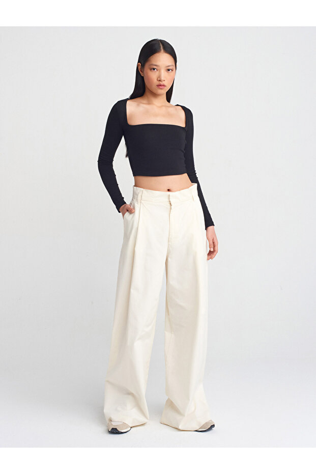 31507 Uzun Kollu Top-Siyah - 3