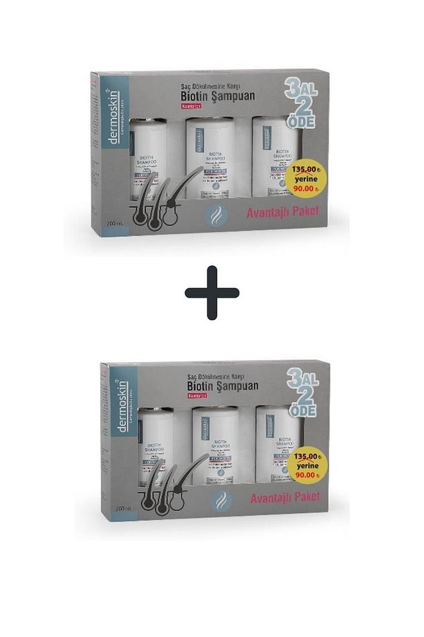 Biotin Şampuan Saç Bakımı Dökülmesi 3 Al 2 Öde Kofre Kadın 200 Ml 2'li Avantaj Set - 3