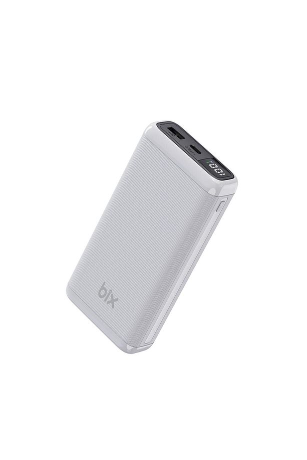 20000mah Usb-a 22.5w Ve Type-c Pd 20w Çift Çıkışlı Led Ekranlı Powerbank Beyaz - 3