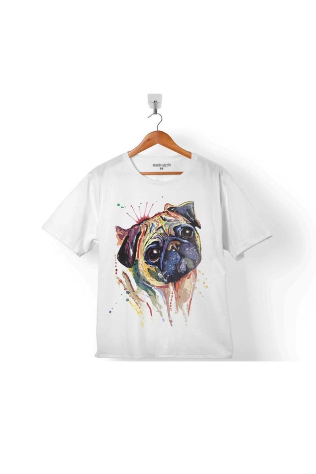Pug Mops Dog Dog Head Kids T-Shirt