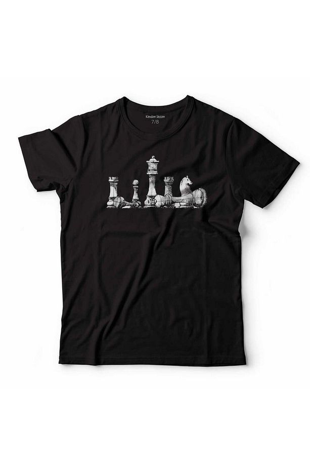 Satranç Chess Kale Vezir At Santranç Çocuk Tişört - 1