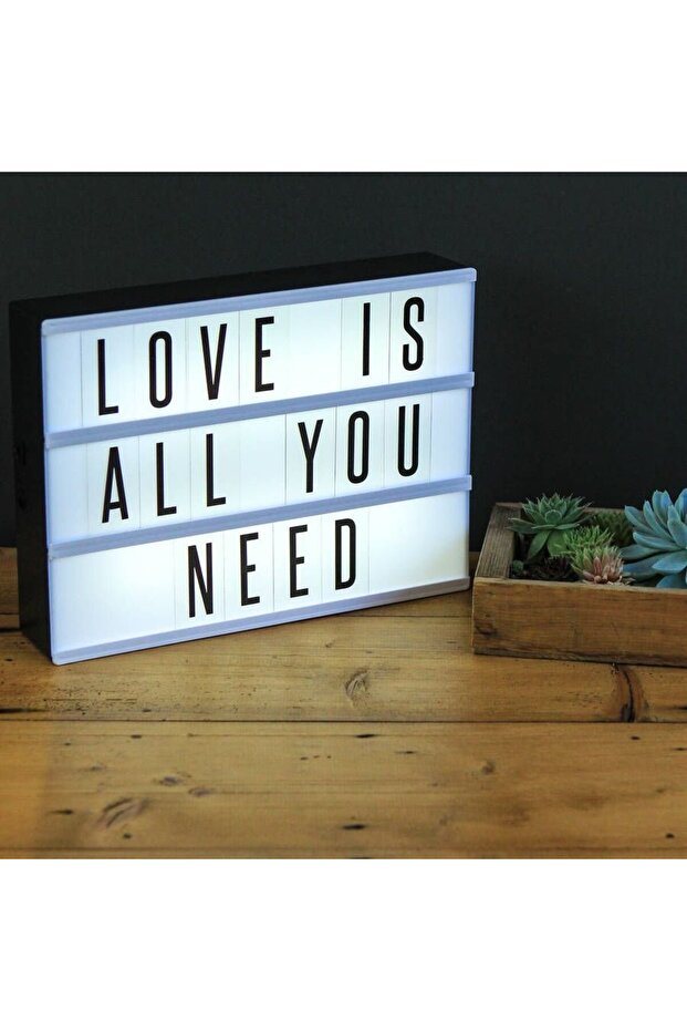 Light Box Led Board Giving Illuminated Message with Letters - 3
