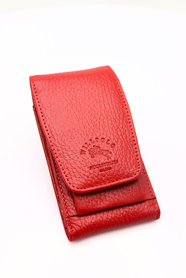 Dana Derisi Sigaralık Sigara Kutusu Çakmak Bölmeli Hakiki Deri Sigaralık - 4