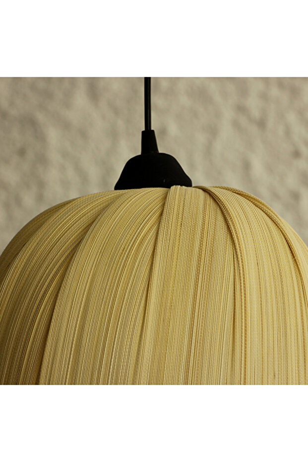 Meltem 32x32 cm Bambu Orta Boy Sarkıt Lamba - 8