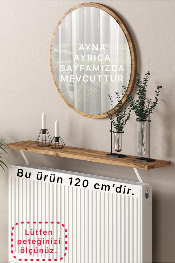 Atlantik Çam Petek Üstü Tak Çıkar Raf (duvar Montajsız) 120 Cm.; - 1