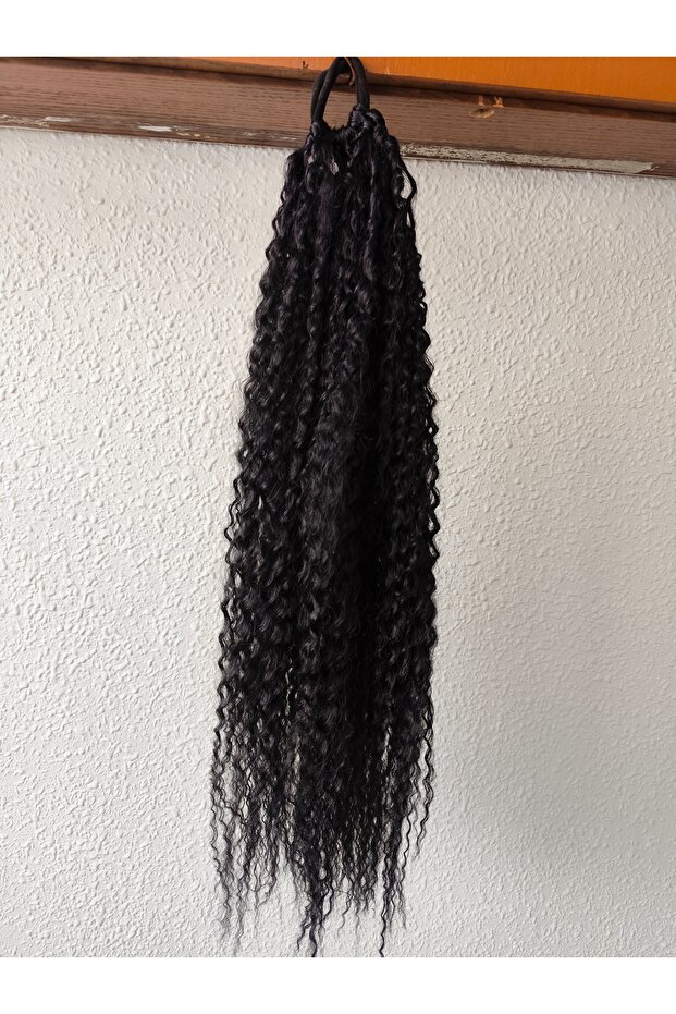 siyah lastikli afro - 5