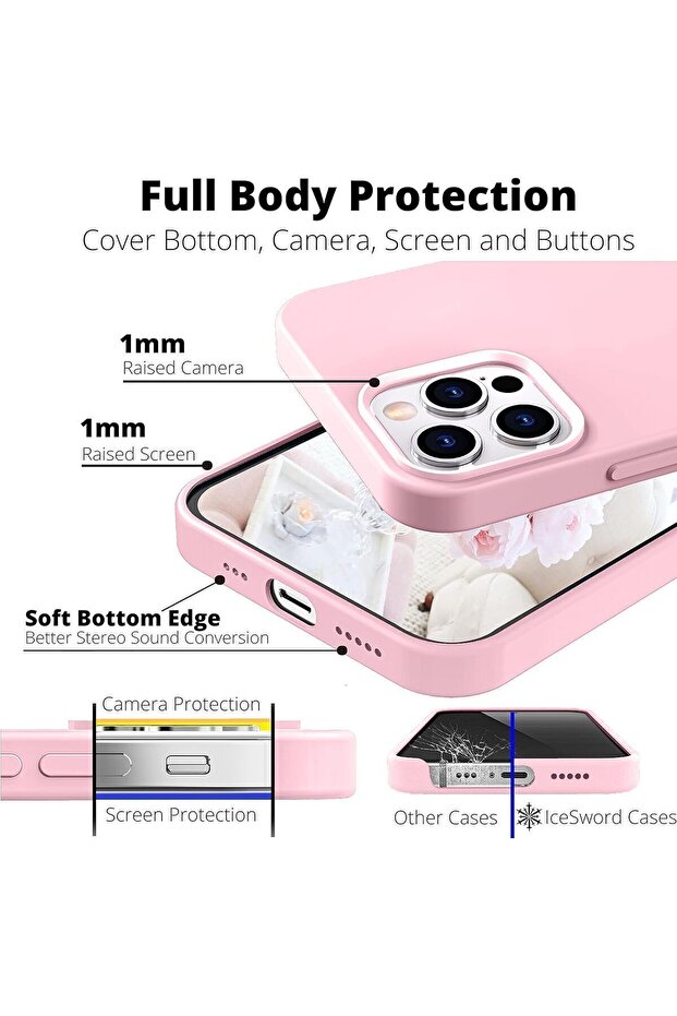 Case for iPhone 12 Pro Max Silicone Phone Case Microfiber Lining Protective Launch Case - 5