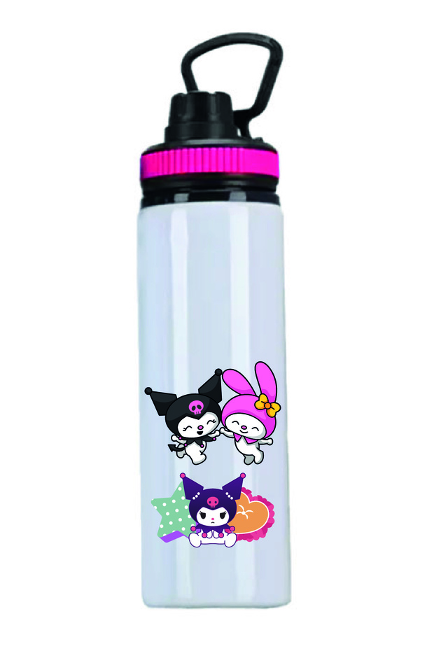 Kuromi Printed Water Bottle - 850Mlt - 026