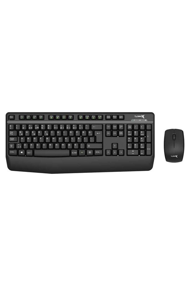 Workeys Office Usb Kablosuz 2.4ghz Siyah Multimedya Standart Q Kablosuz Klavye Ve Mouse - 1