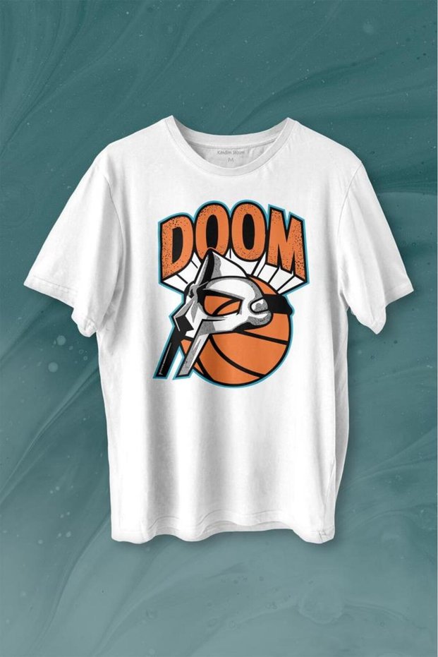 Mf Doom Basketball Hip Hop Mask Printed T-Shirt Unisex T-shirt