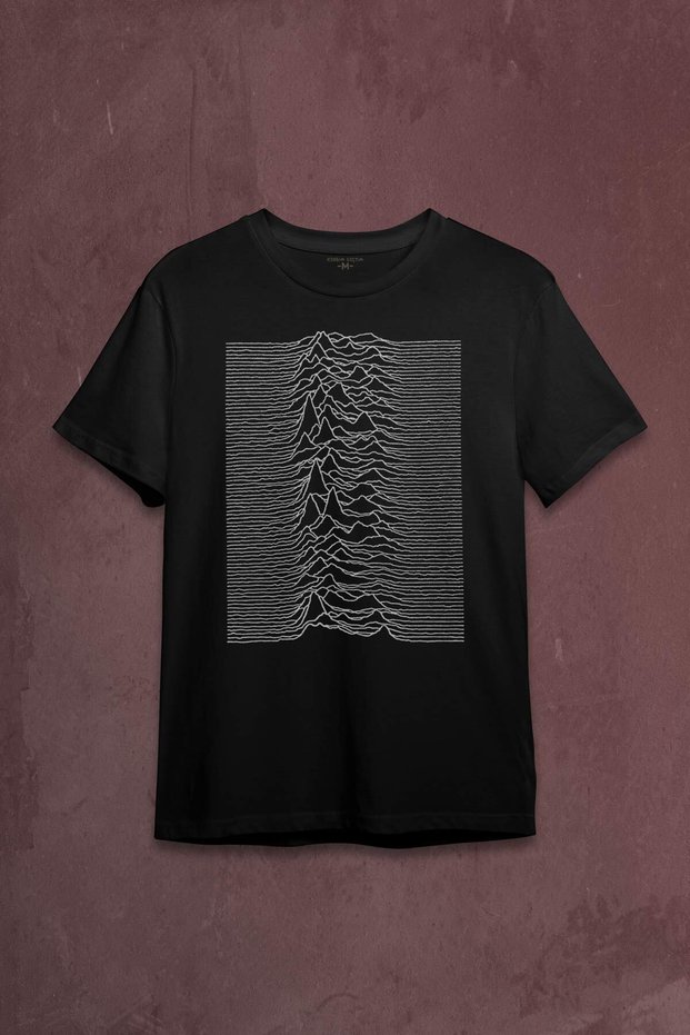 Sound Wave Music Joy Division Album Cover Stripes Printed T-Shirt Unisex T-shirt