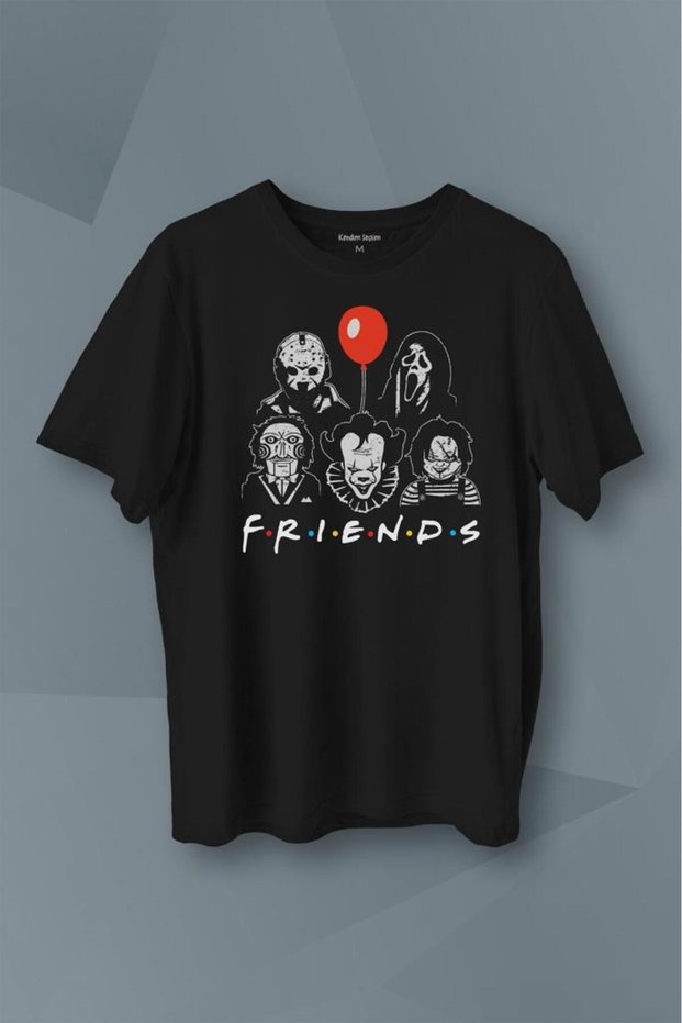 Horror Movie Friends Halloween Halloween Printed T-Shirt Unisex T-shirt
