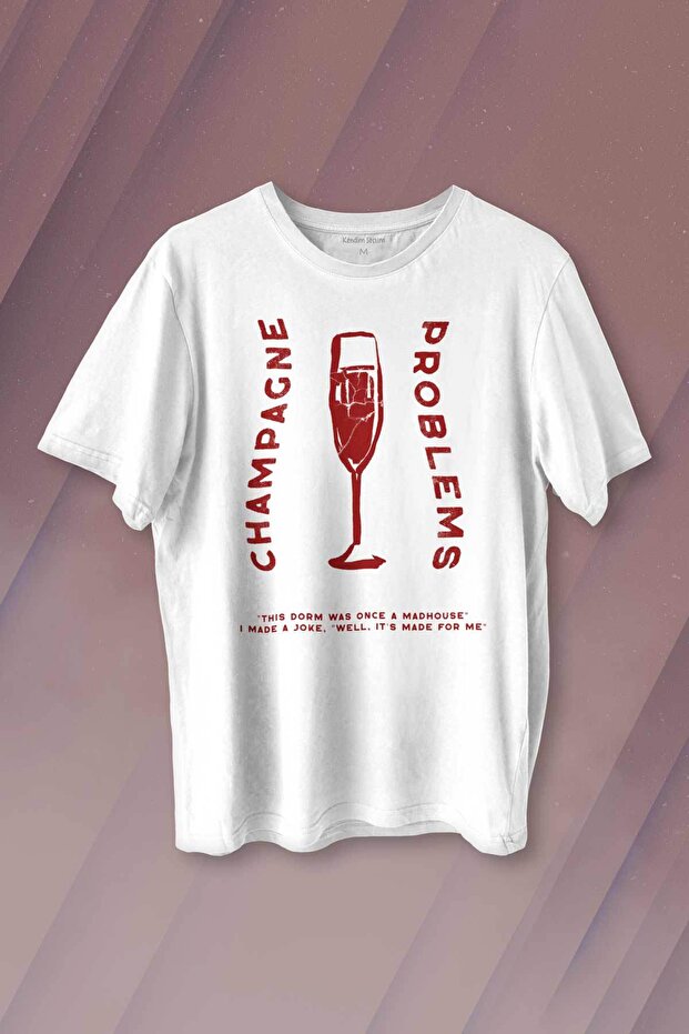 Champagne Problems Taylor Swift Evermore Printed Black T-shirt Unisex T-Shirt