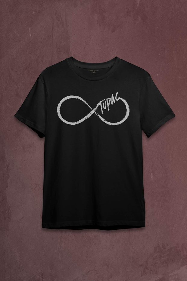 Tupac Shakur Infinity Makaveli Cartoon 2pac Printed T-Shirt Unisex T-shirt