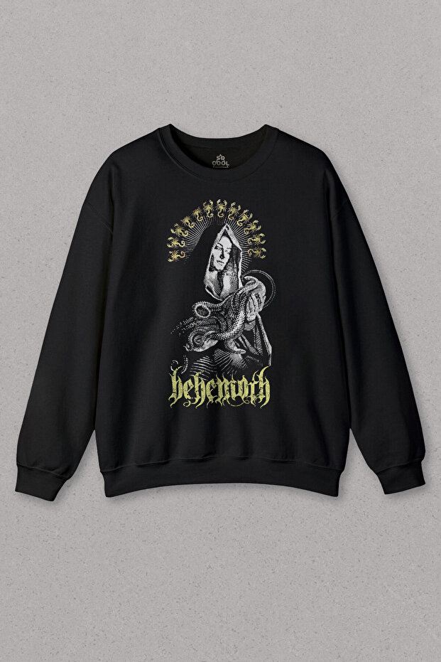 Unisex Sweatshirt Behemoth Gothic Black Metal Rock Music Death Music Printed Sweat