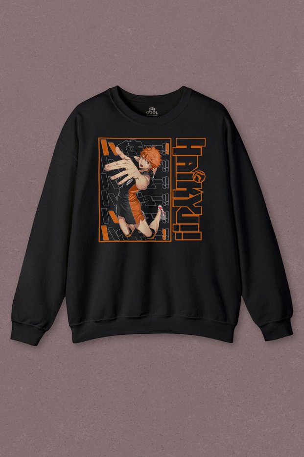 Unisex Sweatshirt Haikyuu Fly Anime Printed Sweat