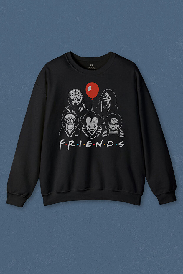 Unisex Sweatshirt Horror Movie Friends Halloween Halloween Printed Sweat