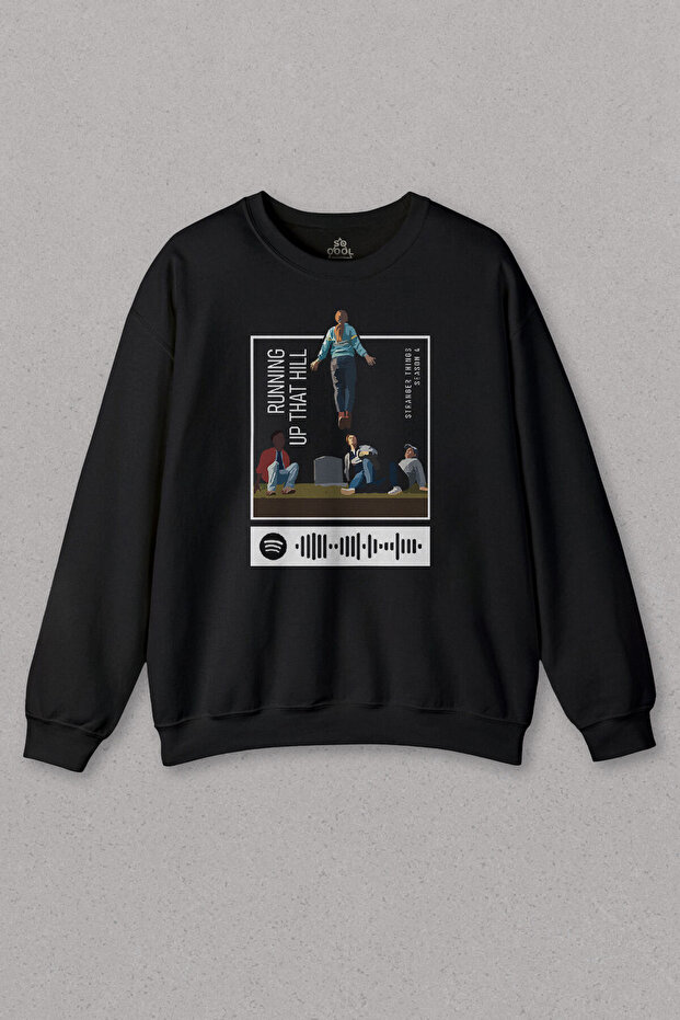 Unisex Sweatshirt Stranger Things Season 4 Printed Running Up That Hill Printed Sweat