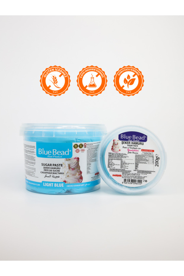 Şeker Hamuru Açık Mavi 200 gr