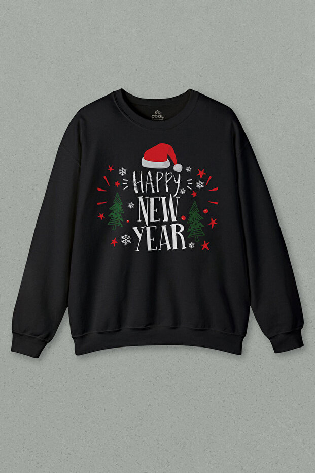 Unisex Sweatshirt Happy New Year 2026 New Year Gift Christmas New Year Printed Sweat