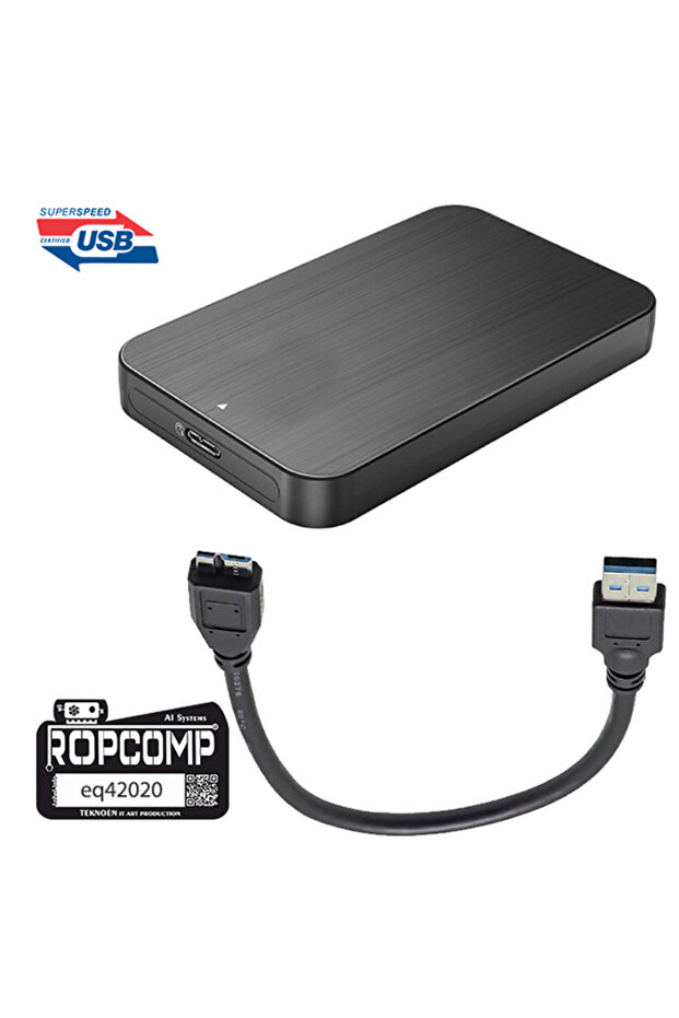 USB Micro-B Superspeed Data Kablosu USB 3.0 20cm - 4